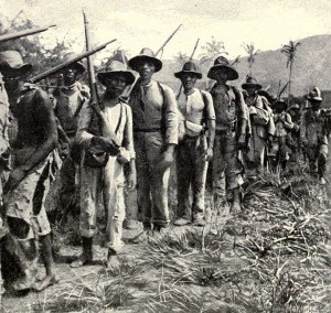 Soldados cubanos en la guerra de 1898. Foto tomada de wikipedia