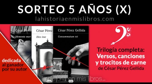 Sorteo Trilogía: Versos, canciones y trocitos de carne