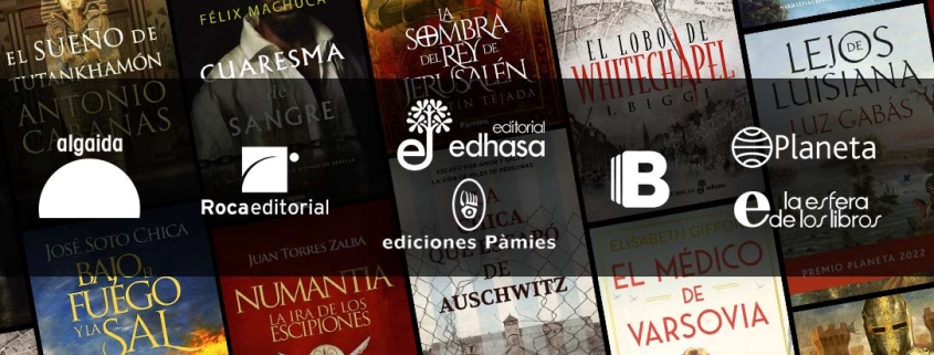 Mis Novedades Editoriales Favoritas en Novela Histórica. Noviembre 2022