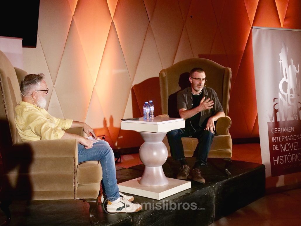 Matthew Harffy genial en la presentación y más aún en persona.